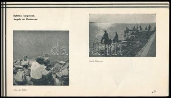 cca 1930 Balatonboglár, képekkel illusztrált utazási prospektus, 19p