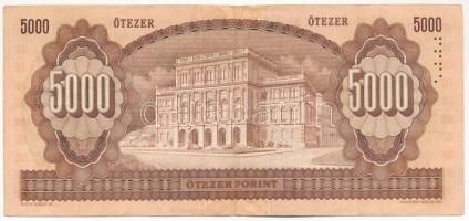 1990. 5000Ft "H 15387309" T:III Hungary 1990. 5000 Forint "H 15387309" C:F Adamo...