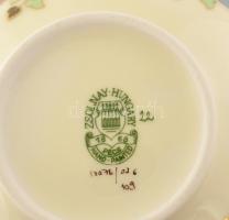 Zsolnay pillangó mintás váza. Kézzel festett, jelzett, hibátlan, 15 cm