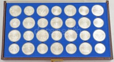 Kanada 1973-1976. 5$ Ag (14xklf) + 10$ Ag (14xklf) "1976 Montreali Olimpia" Teljes sor! Ba...