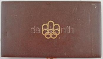 Kanada 1973-1976. 5$ Ag (14xklf) + 10$ Ag (14xklf) "1976 Montreali Olimpia" Teljes sor! Ba...