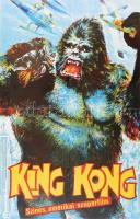 King Kong színes amerikai film plakátja, hajtott, 56×38 cm