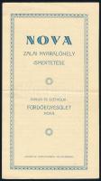 cca 1900 Nova, zalai nyaralóhely ismertetése
