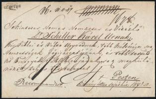 ~1840 Ajánlott levél 