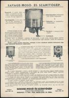 cca 1930 Használati utasítás a Savage-mosó és szárítógéphez
