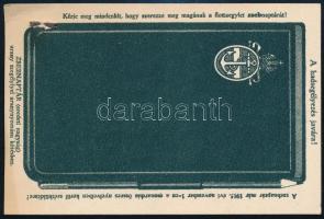 A Flottaegylet zsebnaptárának reklámlapja