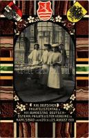 1909 Karlovy Vary, Karlsbad; XXI. Deutscher Philatelistentag und XIII. Bundestag Deutsch-Österr. Philatelisten Vereine / German and Austrian stamp day, coat of arms + So. Stpl. (EK)