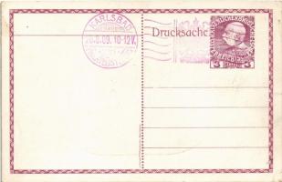 1909 Karlovy Vary, Karlsbad; XXI. Deutscher Philatelistentag und XIII. Bundestag Deutsch-Österr. Phi...