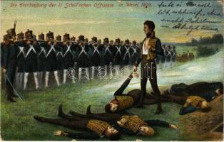 1910 Die Erschießung der 11 Schillschen Offiziere in Wesel 1809 / Execution of the 11 Schill Officers (EB)