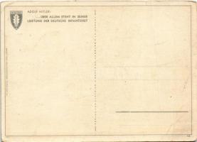 Infanteristen. Ein Leutnant der Grenadiere nach erfolgreichem Kampf / WWII German military art postc...