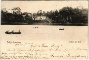 1904 Berlin, Schlachtensee, Villen am See / lake, villas (tear)