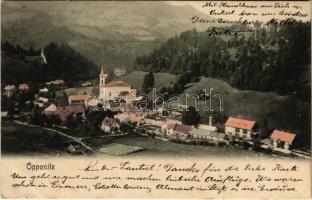 1905 Opponitz, general view, church (EK)