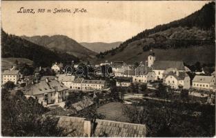 1916 Lunz, general view, church