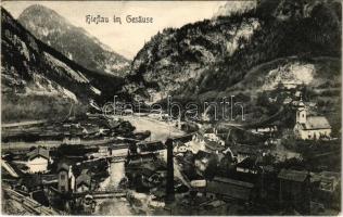 1905 Hieflau (Steiermark), general view, bridge (EK)