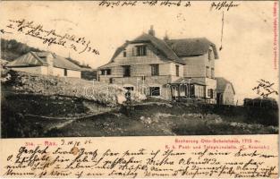 1905 Rax, Erzherzog Otto-Schutzhaus, K. k. Post- und Telephonstelle (C. Kronich) / tourist house, post office and telegraph station