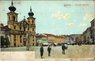 1910 Gorizia, Görz, Gorica; Piazza Grande / square (fl)