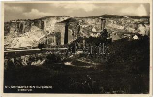 1925 Szentmargitbánya, Szent-Margit, Sankt Margarethen im Burgenland; Steinbruch / Kőbánya, kőfejtő / mine, quarry, stone pit