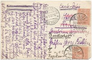 1927 Kolozsvár, Cluj; Súlyos sebesült kezelése a Vöröskereszt Egylet kolozsvári kórházában / doctor ...