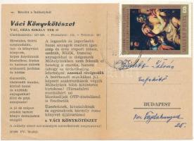 1970 Vác, Váci Könyvkötészet reklámlapja, részlet a műhelyből (fa)