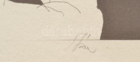 Szász Endre (1926-2003): Hölgy és férfi. Szitanyomat, papír, jelzett, művészpéldány AP/50 számozássa...