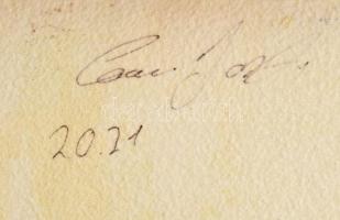 Szendrei József (1989-), Bortnyik Sándor után: Motoros. Olaj, vászon. Hátoldalon jelzett. 50x52 cm