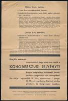 1938 Bp., XXXIV. Nemzetközi Eucharisztikus Kongresszus programja, tervezet, hajtott, heklyenként kis...