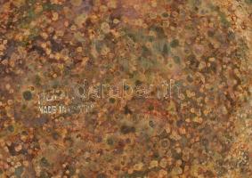 Régi brazil fém, korsó, kopásokkal, jelzett, m: 15,5 cm