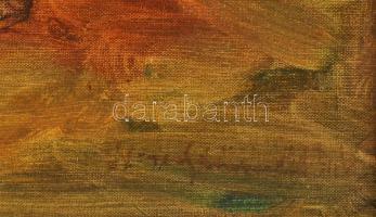 Iványi-Grünwald Béla műhelye: Juhász. Olaj, vászon, jelezve jobbra lent. Dekoratív, kissé sérült fak...