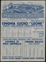 1929 Manifatture Martiny Bertoni & Magenes reklámlap