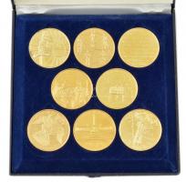1996. "A magyarok honfoglalásának 1100 éves évfordulója emlékére" 8xklf db-ból álló aranyo...