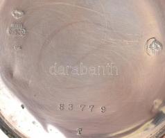 Ezüst stopper, pontosan jár, számlap sérült, sérült, , jelzett, d: 50 mm