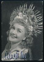 Németh Marika (1925-1926) Jászai Mari-díjas operett-énekesnő aláírt fotója