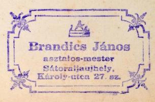 Az asztalosság szerkezetei. (II-III. rész). Mintalapok ipari szakiskolák, iparostanonc-iskolák, szak...