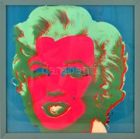 Andy Warhol: Marylin nyomat, keretben, 47x47cm