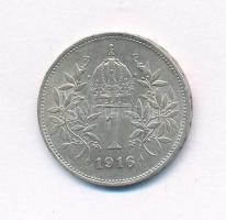 Ausztria 1916. 1K Ag "Ferenc József" T:2 
Austria 1916. 1 Corona Ag "Franz Joseph&qu...