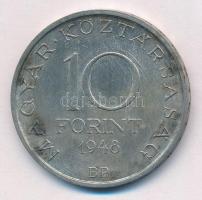 1948. 10Ft Ag "Széchenyi" T:2- patina, tisztításból eredő karc 
Adamo EM2