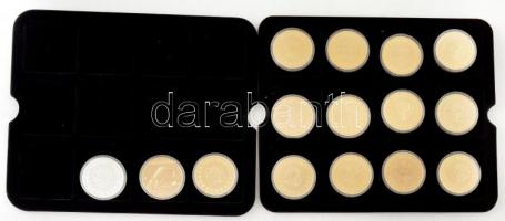 ifj. Szlávics László (1959-) 2011. "Nagy Magyarok" 13xklf aranyozott Cu emlékérem + 1db ez...