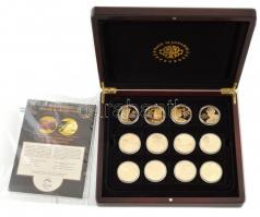 ifj. Szlávics László (1959-) 2011. "Nagy Magyarok" 13xklf aranyozott Cu emlékérem + 1db ez...