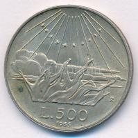 Olaszország 1965R 500L Ag "Dante születésének 700. évfordulója" T:2 
Italy 1965R 500 Lire...