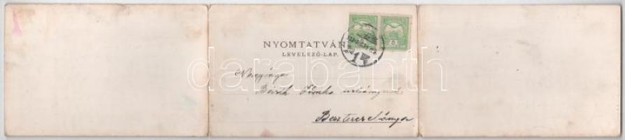 1907 Arad, Városház tér, Csanádi palota, Pénzügyi palota, Városháza. Kerpel Izsó kiadása. 3-részes k...