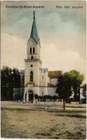 1916 Újszentanna, Új-Szt.-Anna, Szentanna, Santana; Római katolikus templom. W.L. Bp. 397. / Catholic church (EK)