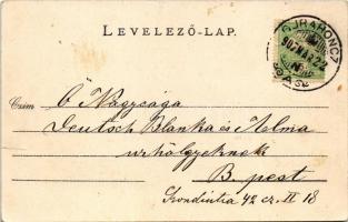 1907 Gurahonc, Honctő, Gurahont; Fő tér, Indóház, vasútállomás. Weiszberger Sámuel utóda kiadása / m...