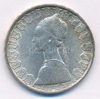 Olaszország 1958R 500L Ag "Kolumbusz hajói" T:2 patina Italy 1958R 500 Lire Ag "Colum...