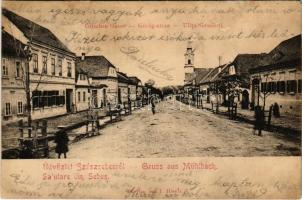 1905 Szászsebes, Mühlbach, Sebesul Sasesc, Sebes; Griechen Gasse / Görög utca / Ulita Grecilori / street view (r)