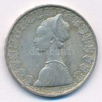 Olaszország 1960R 500L Ag "Kolumbusz hajói" T:2,2- patina Italy 1960R 500 Lire Ag "Co...