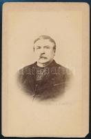 cca 1870 Deák Ferenc vizitkártya méretű fotója