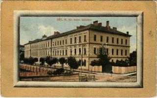 1913 Dés, Dej; M. kir. honvéd laktanya. Galócsi Samu kiadása / K.u.K. military barracks (EK)