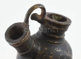 Bronz lőportartó. XVIII-XIX. század. 11 cm
