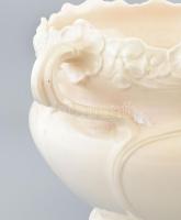 Kaspó. Fajansz. Németország XIX. sz. Jelzett. Mázrepedésekkel. d: 30 cm, m: 26 cm,