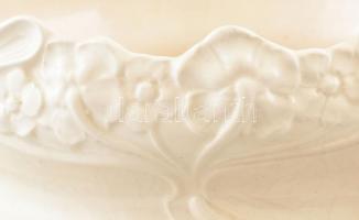 Kaspó. Fajansz. Németország XIX. sz. Jelzett. Mázrepedésekkel. d: 30 cm, m: 26 cm,